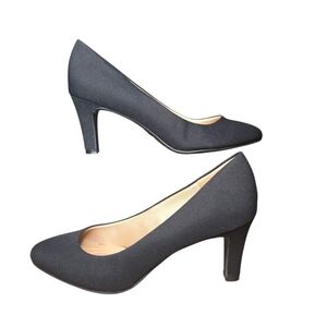 Abella Womens True Comfort Alice Galaxy Black Pump Heels Size 9